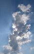 Panoramic HDR image of cloudy sky
