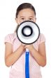 girl with megaphone