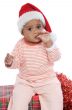Baby girl with santa hat