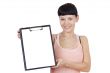 girl with clipboard