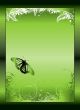 green gradient floral