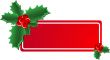 Christmas Holly banner