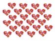 Hearts from flowers