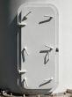 white metallic door