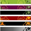 floral banners