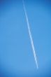 Aeroplane with condensation trail