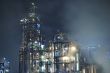 Oil refinery at blue night