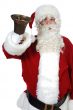 Santa Claus pealing a bell