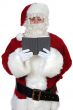 Santa Claus reading a book