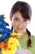 Girl with flowers