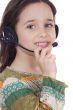 girl with headset