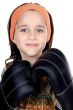 Girl with boxing gloves