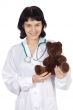 doctor with teddy bear