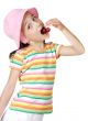Girl eating cherries