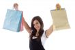 girl with shopping bags