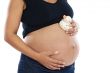 Pregnant woman with toy duck