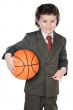 Boy with basketball ball