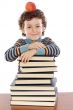 Adorable child studying