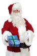 Santa Claus giving a gift