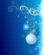 blue christmas background / vector illustration