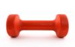 Orange dumbbell
