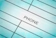 address & phone book