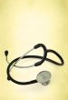 stethoscope against old-fashioned background