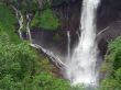 powerful summer waterfall