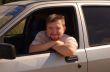 The man in the car
