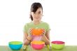 Girl with bowl
