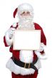 Santa Claus whit billboard