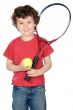 Boy with racket