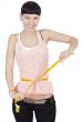 girl taking measurements