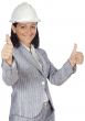Woman with thumbs up