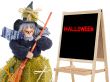 witch whit slate and text halloween