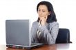 Woman with laptop