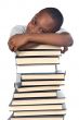 child studying