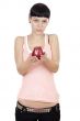 Girl holding apple