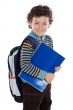 Adorable child studying