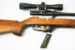 disassembled rifle