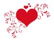 Cute valentine`s day heart vector illustration