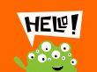Illustration of a monster saying hello
