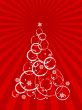abstract vector Christmas tree background