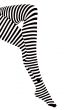 Beautiful legs in stripped socks over white