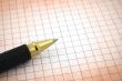 pen tip and paper