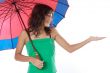 attractive woman whit umbrella