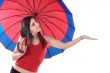 attractive woman whit umbrella