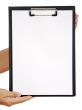 Clipboard and hands