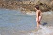 boy playing in the beach