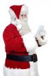 Santa Claus reading a letter